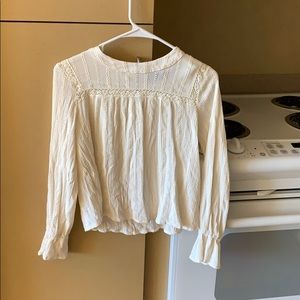 Cream Peasant Shirt